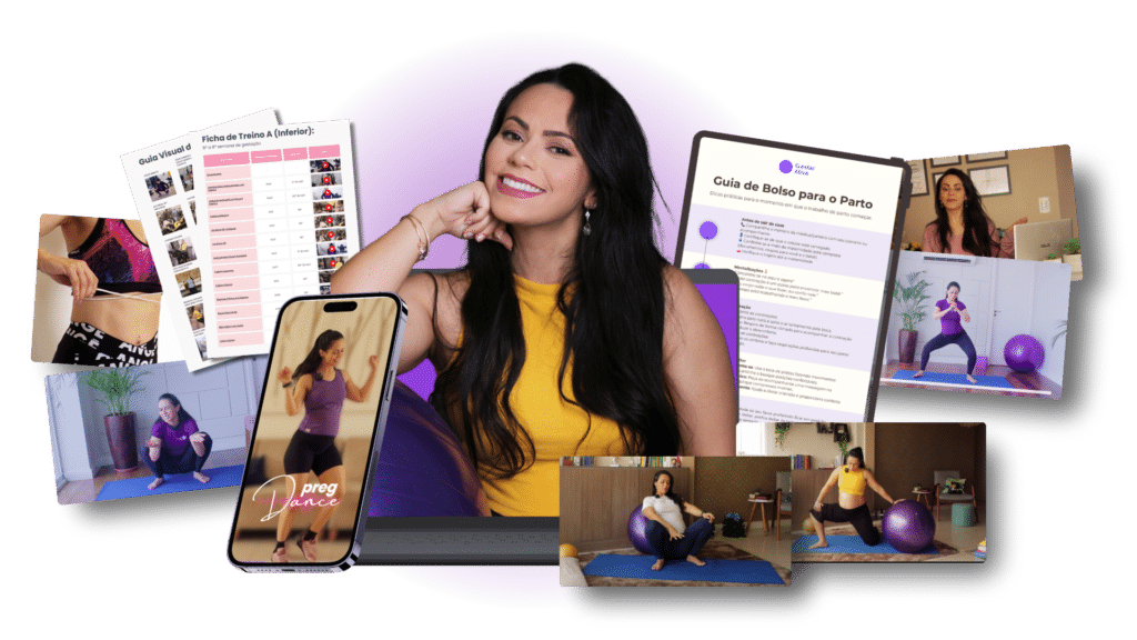 Imagem da plataforma de exercícios e treinos para gestante Gestar Ativa